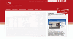 Desktop Screenshot of lpb-bw.de